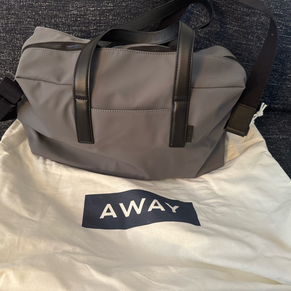 Away Asphalt Gray Duffel Bag for travel. Unused.